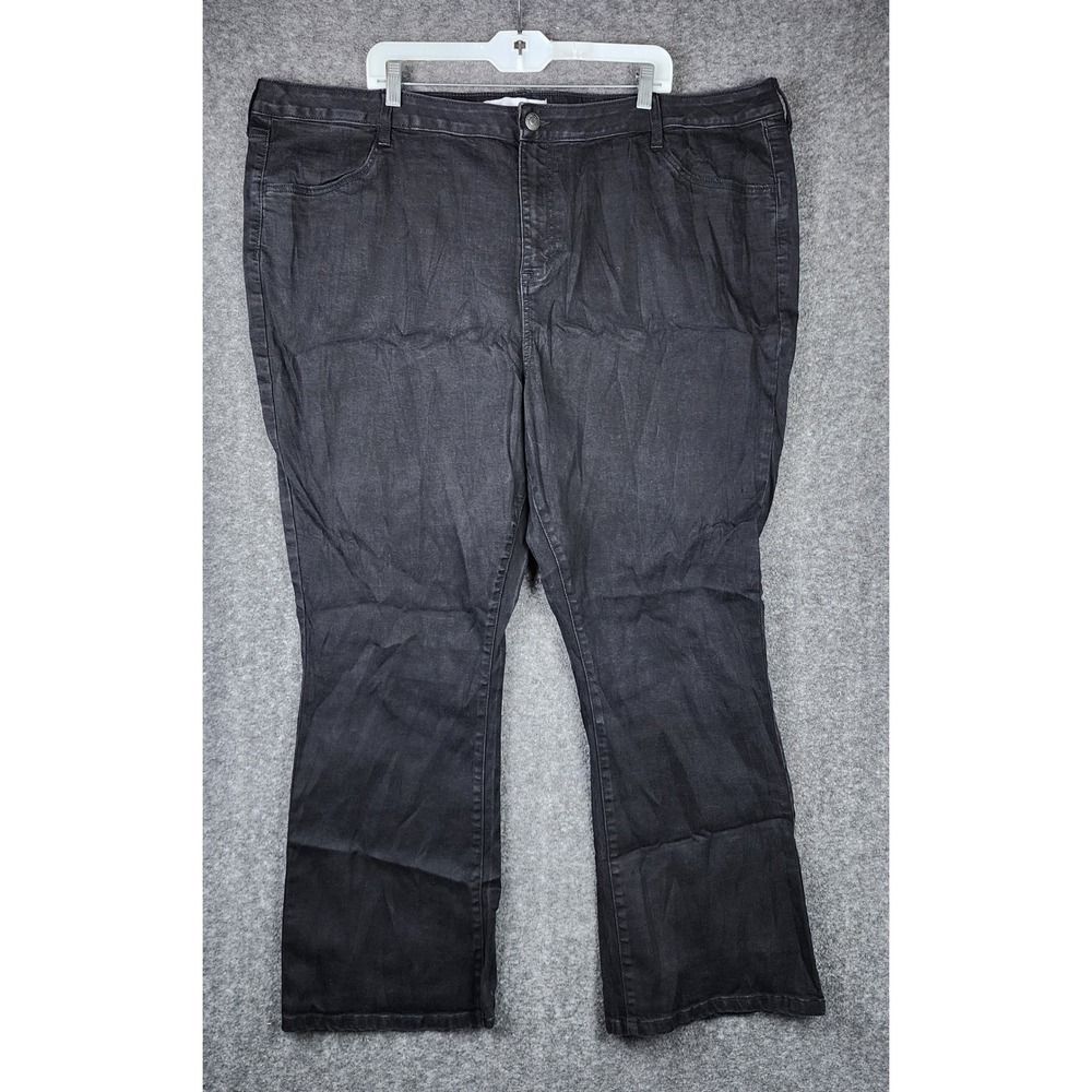 Sonoma Goods For Life Jeans Women 26W Black Bootcut High Rise Stretch Denim